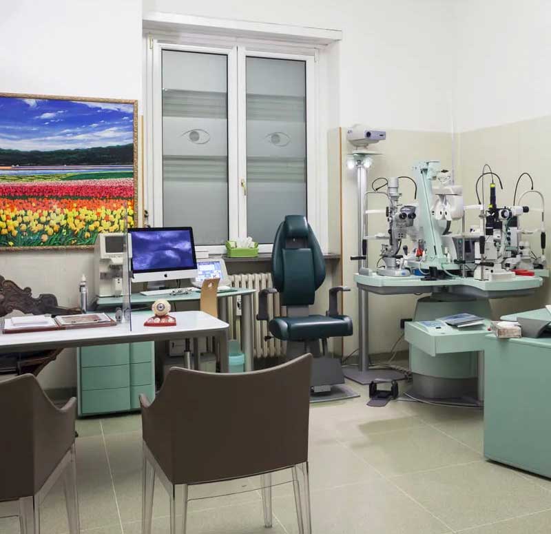 Sala visite Vista Vision clinica Milano Cadorna